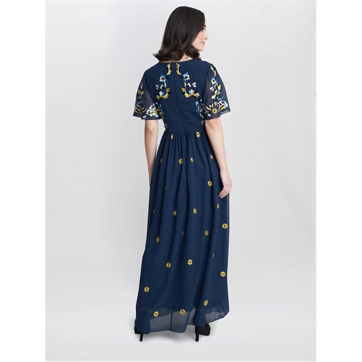 Embroidered Dress With Flowers