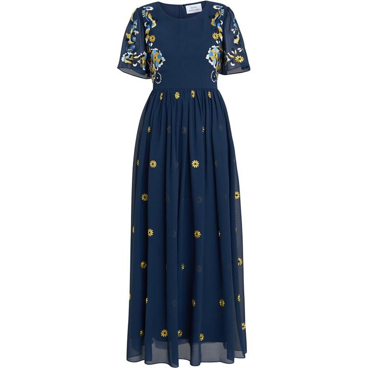 Embroidered Dress With Flowers