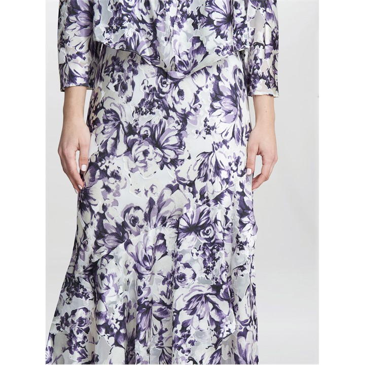Rina Printed Midi Dress And Jacket