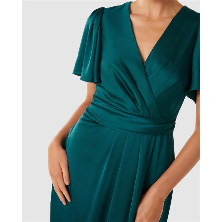 Estelle Flutter Sleeve Midi Dress