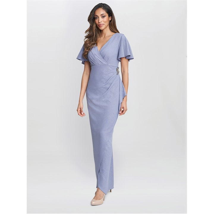 Alissa Maxi Dress With Hip Embellishment
