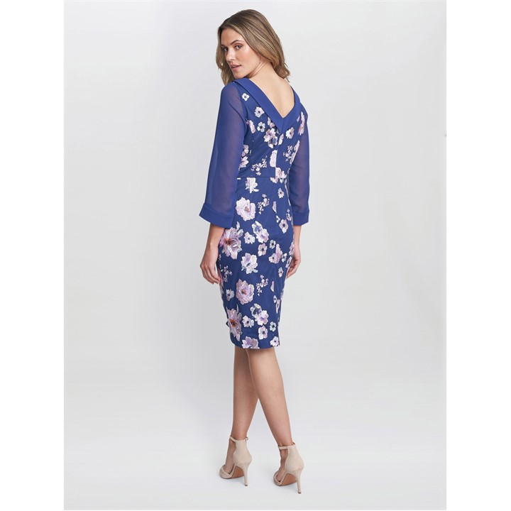 Daisy Crepe Dress With Embroidery