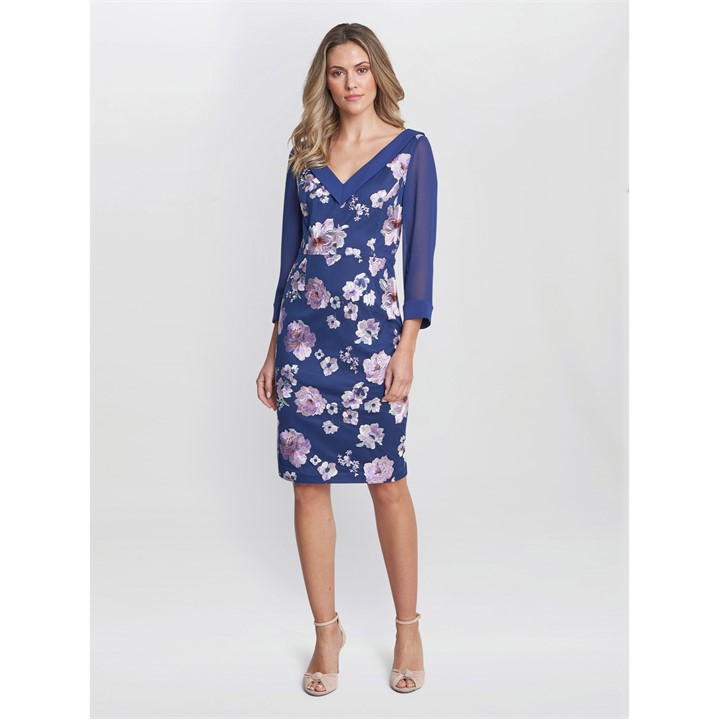 Daisy Crepe Dress With Embroidery