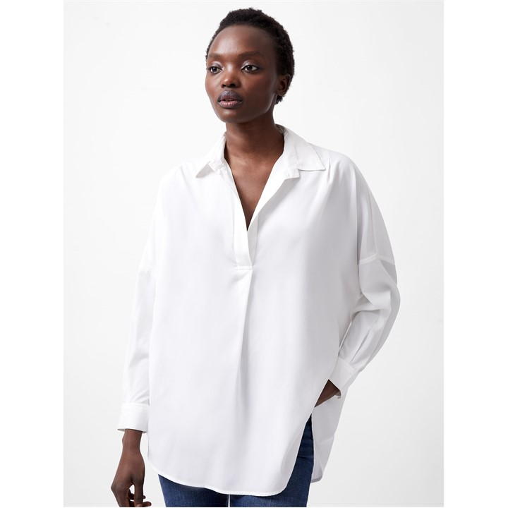 Rhodes Crepe Popover Shirt