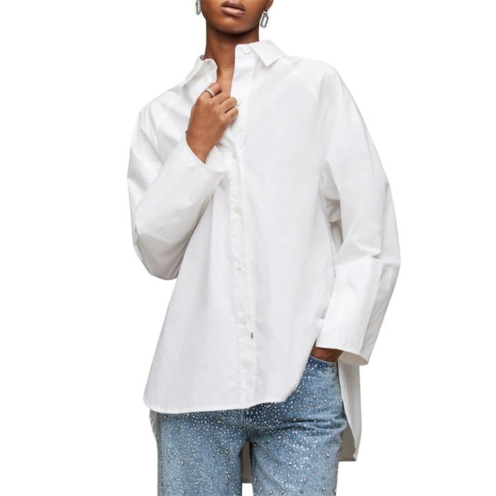 Evie Oversized Logo Printed Shirt