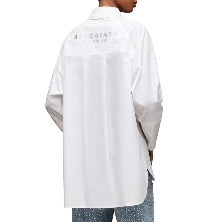 Evie Oversized Logo Printed Shirt