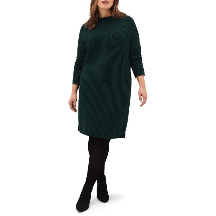 Azera Plain Textured Knit Dress