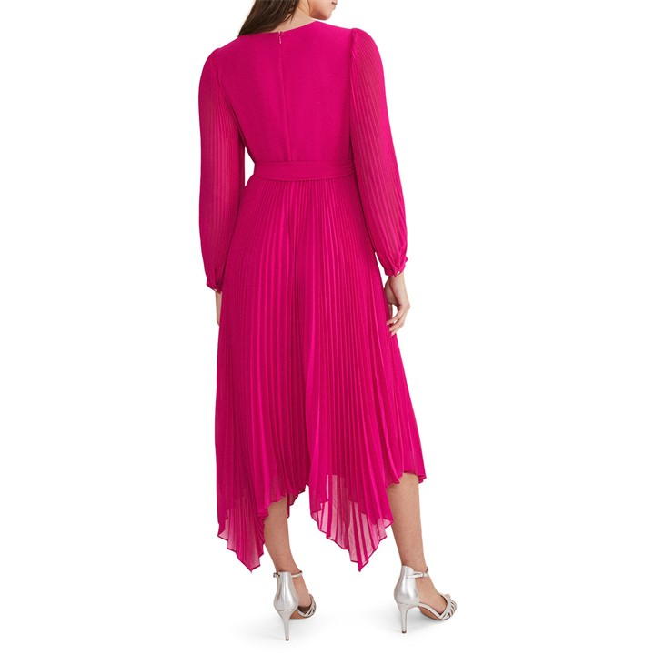 Petra Pleated Wrap Dress