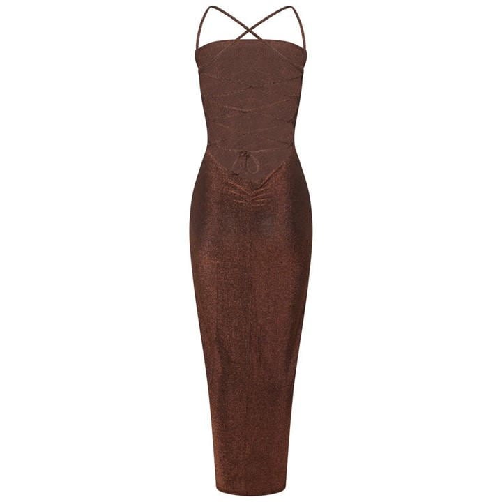 Backless Maxi Dress Womens