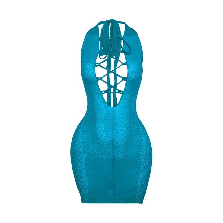 Snake Mini Dress Womens