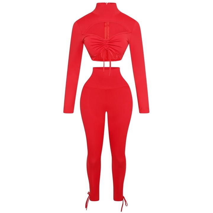 Tie Co Ord Bodycon Womens