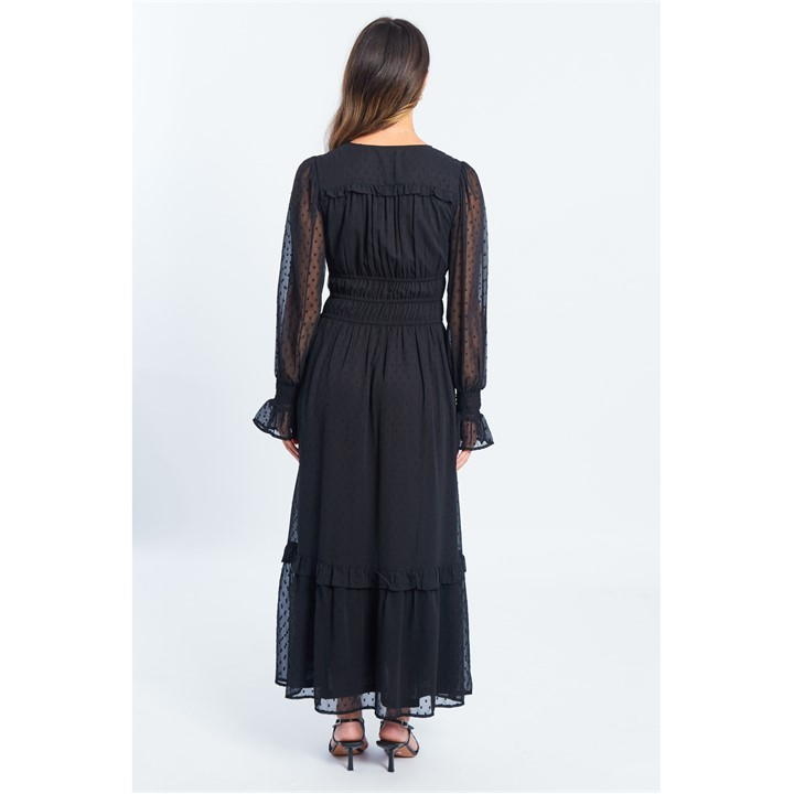 Dobby Midi Dress Womens