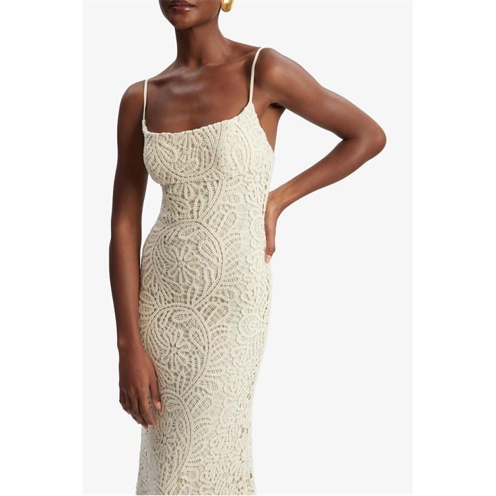 Adoni Crochet Midi Dress