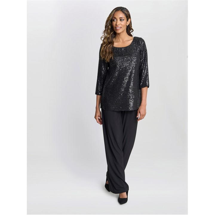 Flora Sequin Tunic Blouse