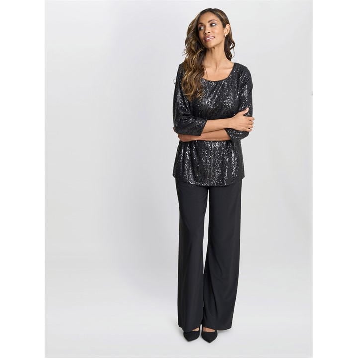 Flora Sequin Tunic Blouse