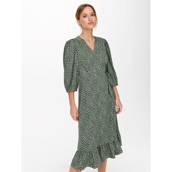 Olivia Wrapped Dress Womens