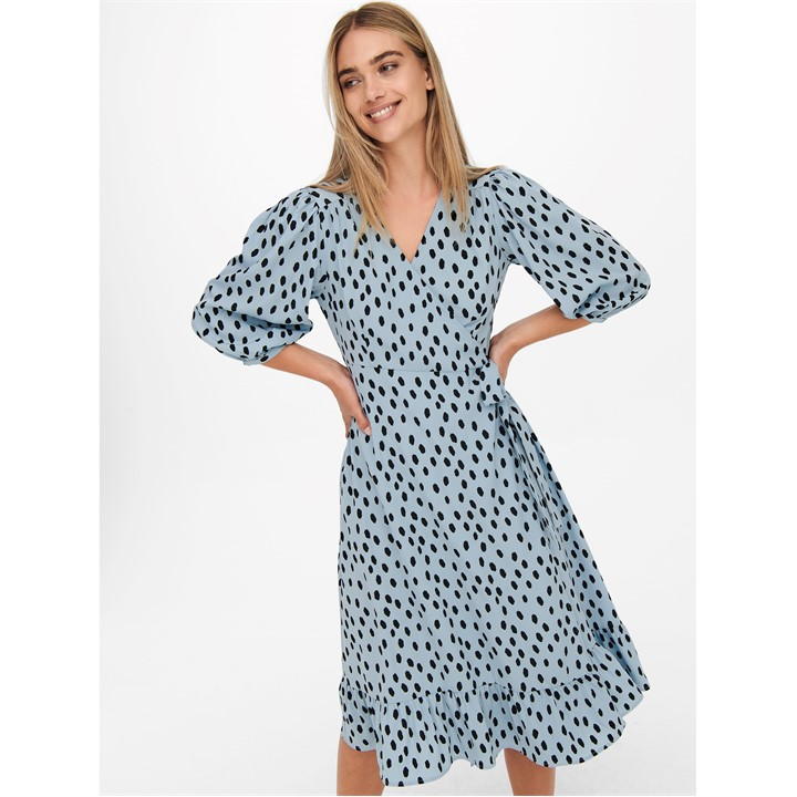 Olivia Wrapped Dress Womens