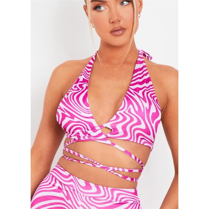 Halter Neck Cross Co-ord Top