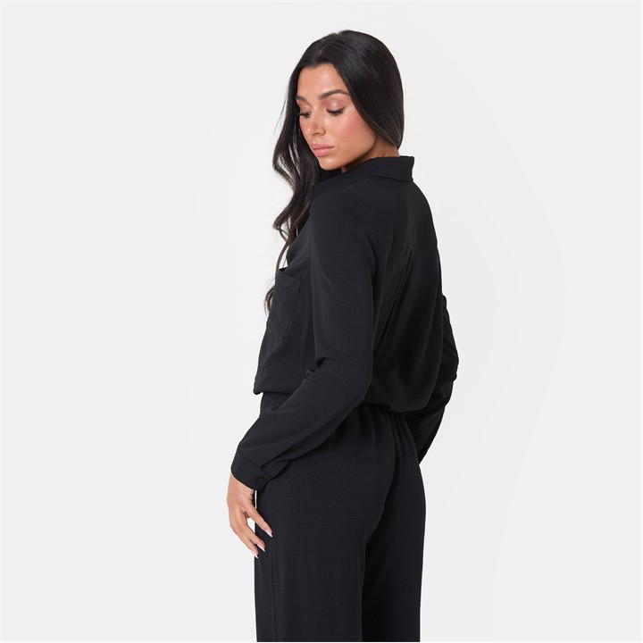 Soft Crepe Long Sleeve Shirt