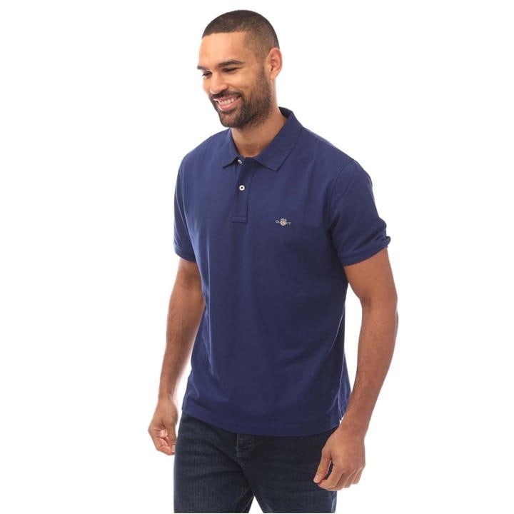 Shield Logo Piqu? Polo Shirt