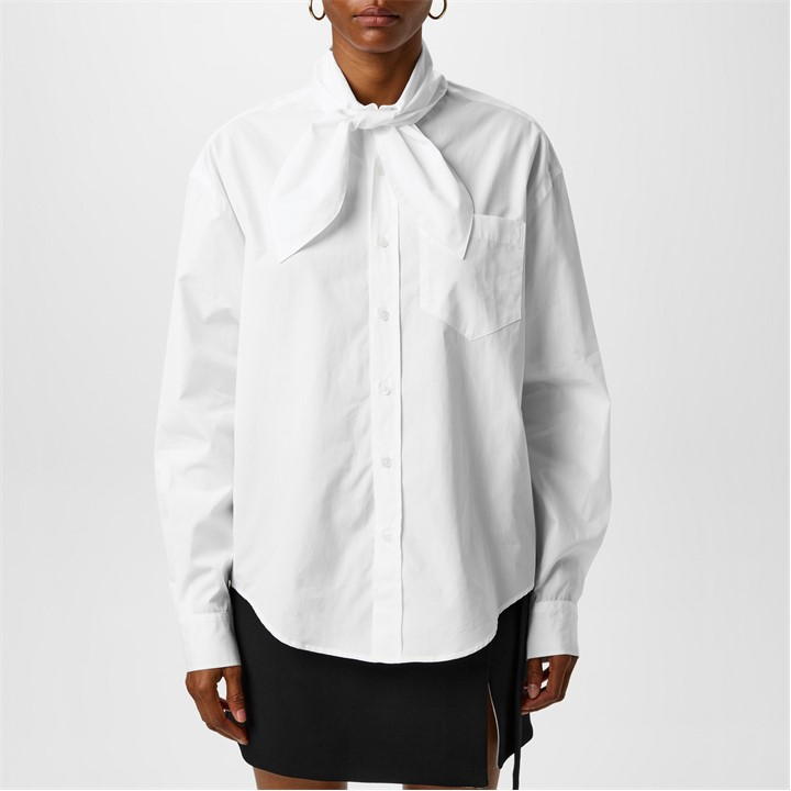 Scarf Collar Shirt