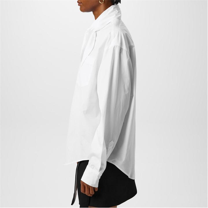 Scarf Collar Shirt