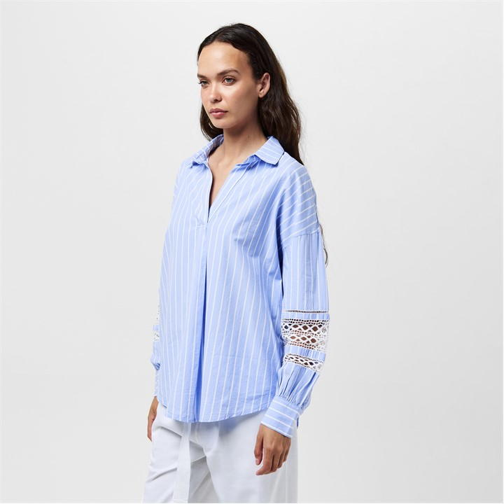 Cambria Stripe Embroidered Shirt