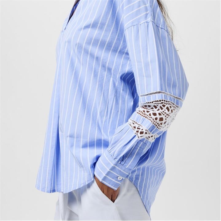 Cambria Stripe Embroidered Shirt
