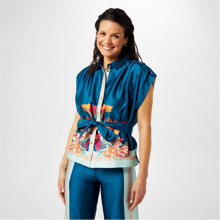 Biba Border Print Top