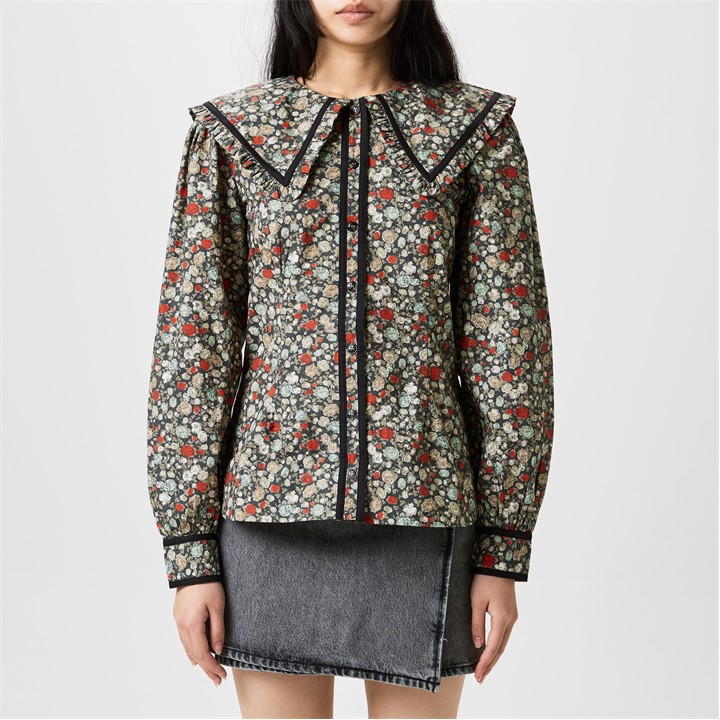 Floral Printed Cotton Shirt