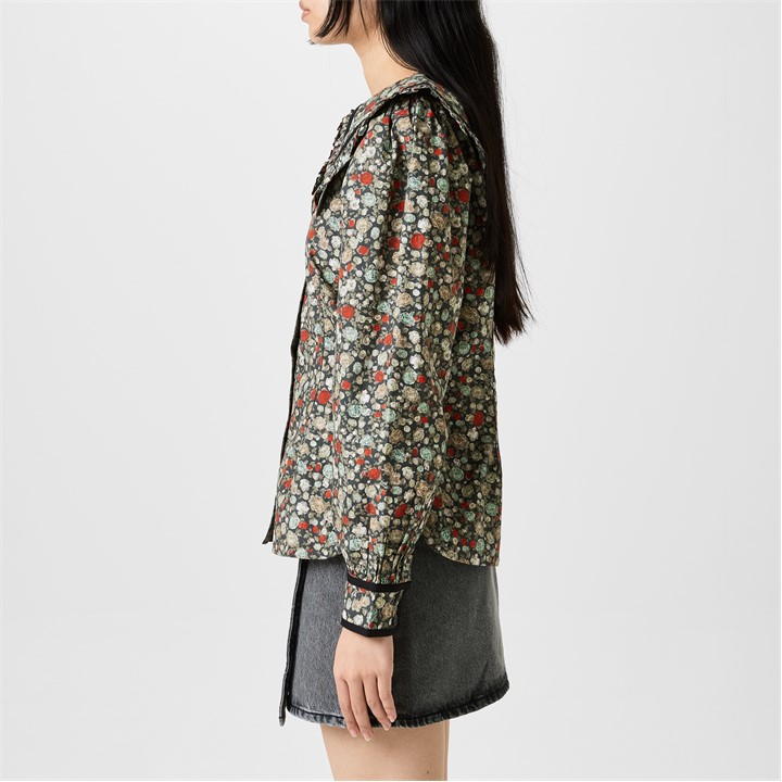 Floral Printed Cotton Shirt
