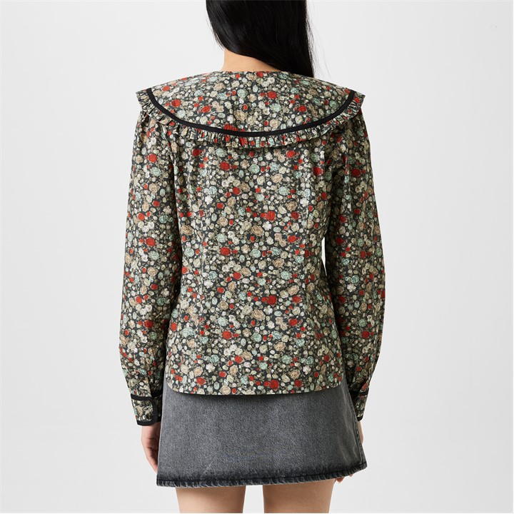 Floral Printed Cotton Shirt