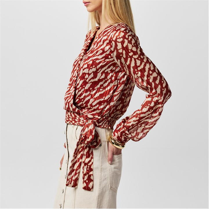 Rie Wrap Blouse