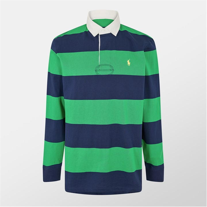 Stripe Rugby Polo Shirt