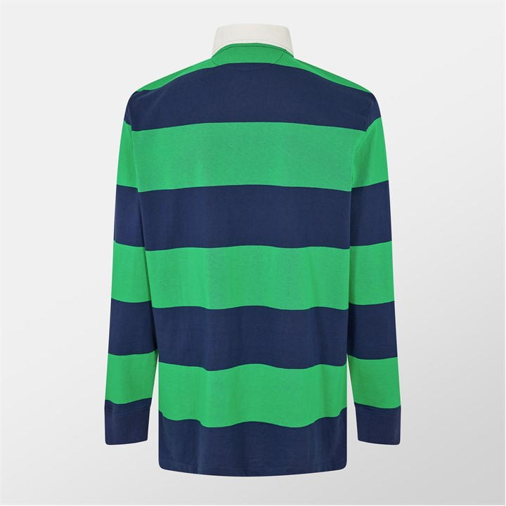 Stripe Rugby Polo Shirt