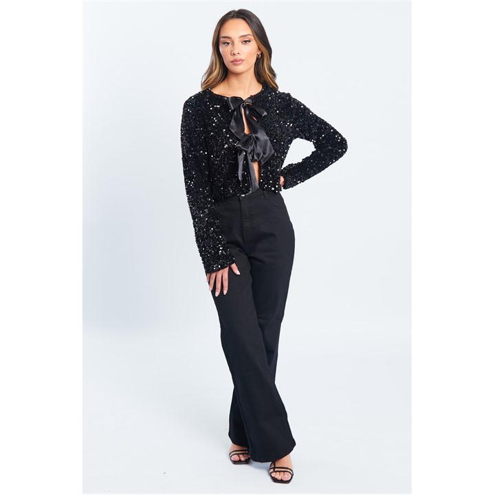 Sequin Bow Jacket