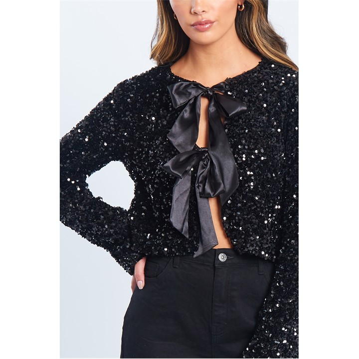 Sequin Bow Jacket