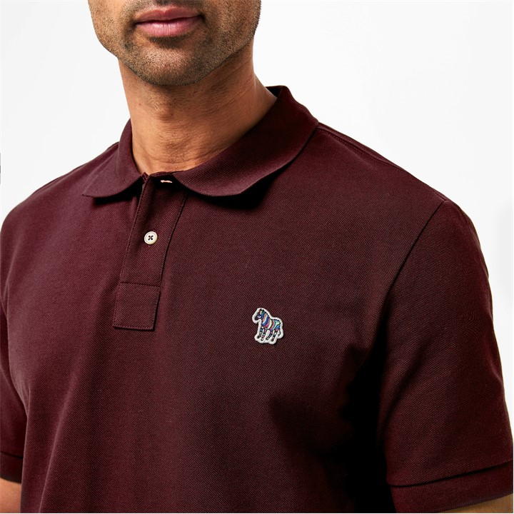 Men's Regular Fit Zebra Polo Shirt