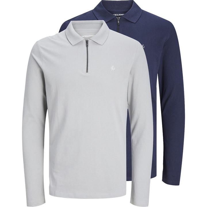 Long Sleeve Polo Shirt 2 Pack