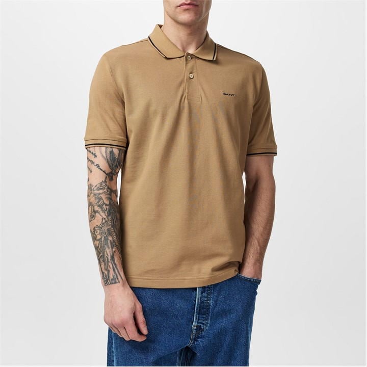 Tipped Pique Polo Shirt