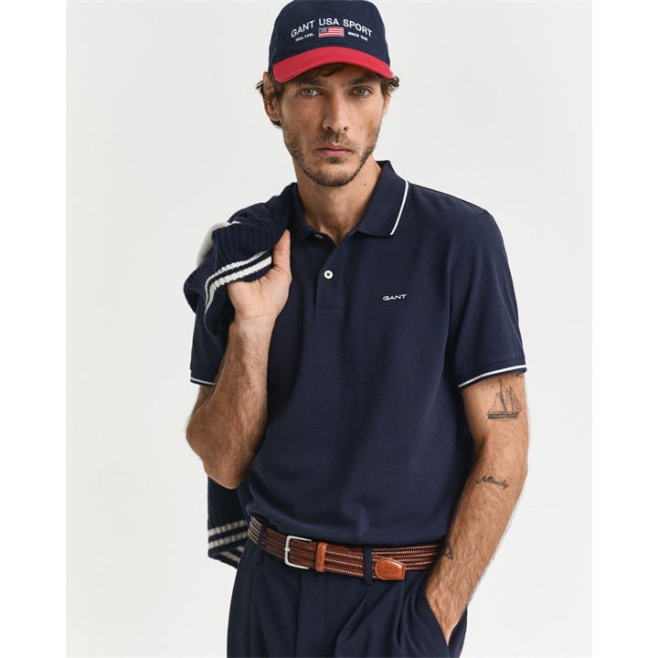 Tipped Pique Polo Shirt