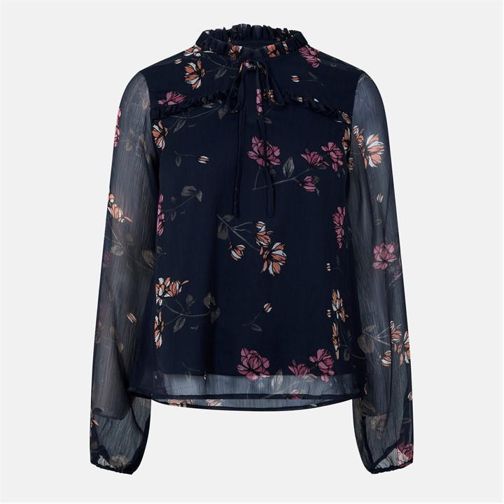 Open Neckline Blouse