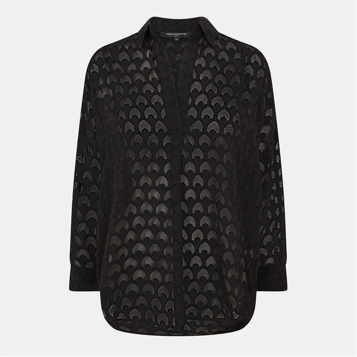 Geo Burn-Out Popover Shirt