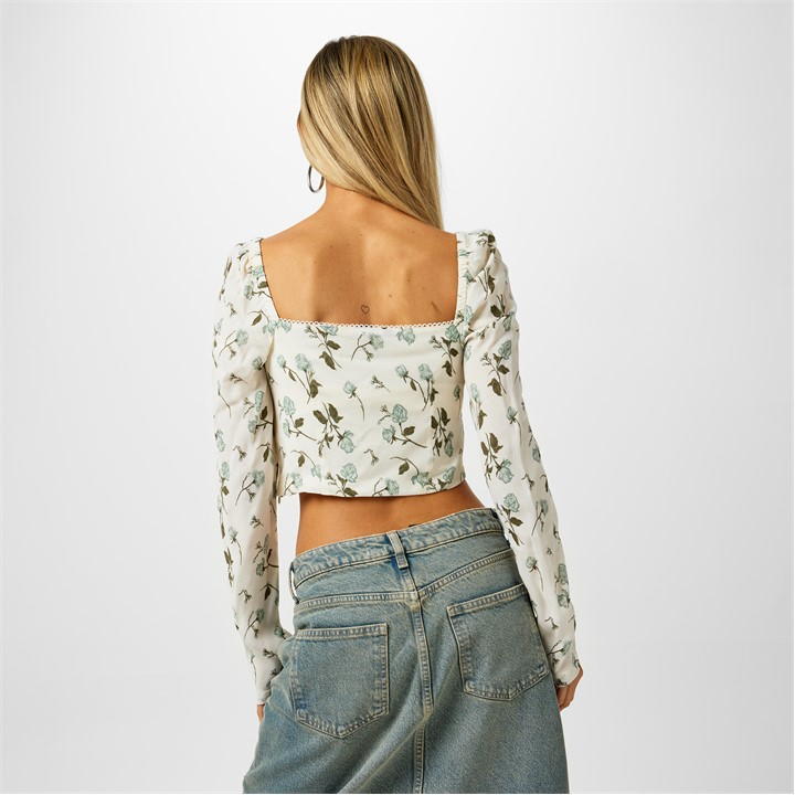 Long Sleeve Fitted Blouse