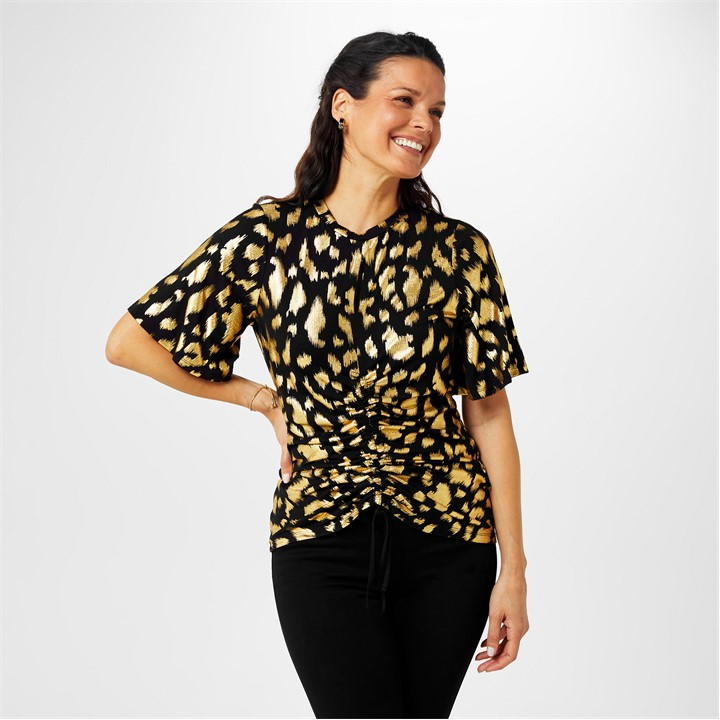 Biba Keyhole Jersey Top