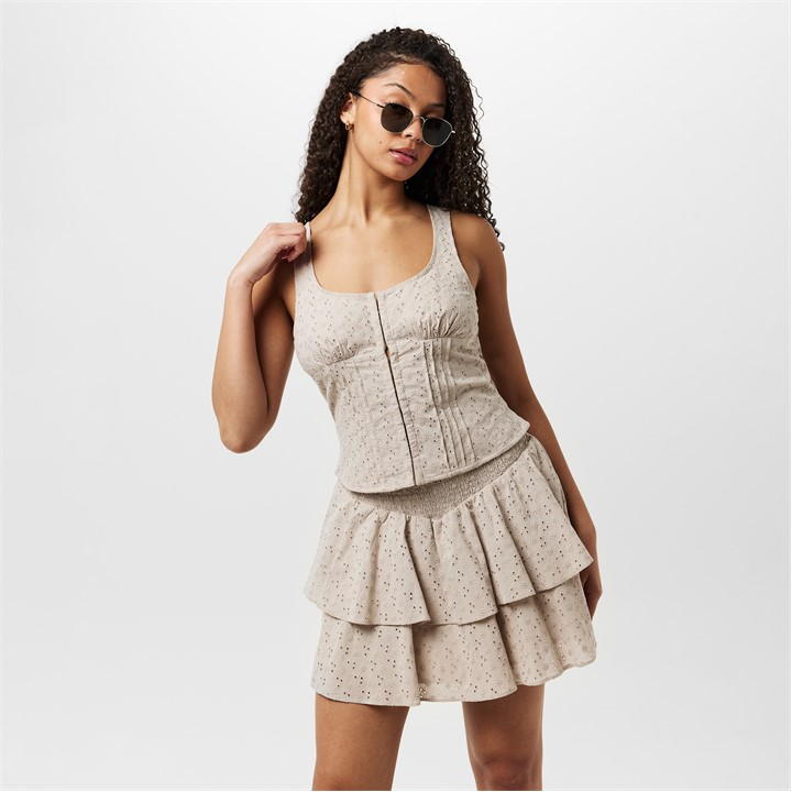 Broderie Corset Top