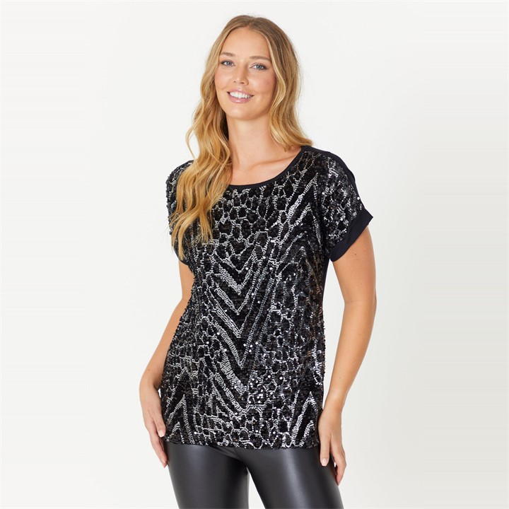 Sequin Front Top