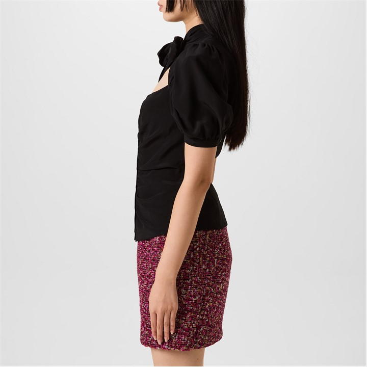 Draped Bow Blouse