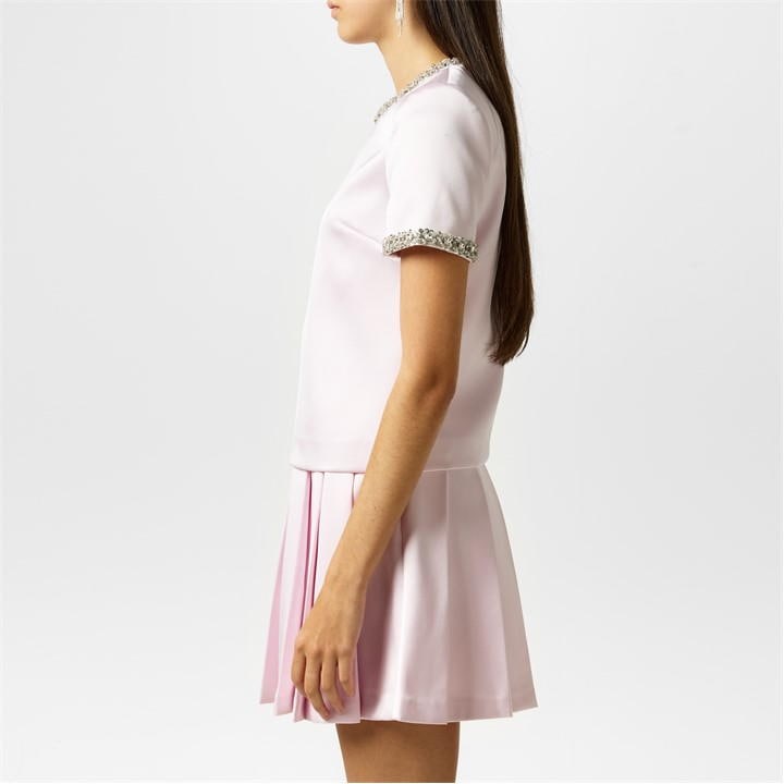 Satin Embellished Top