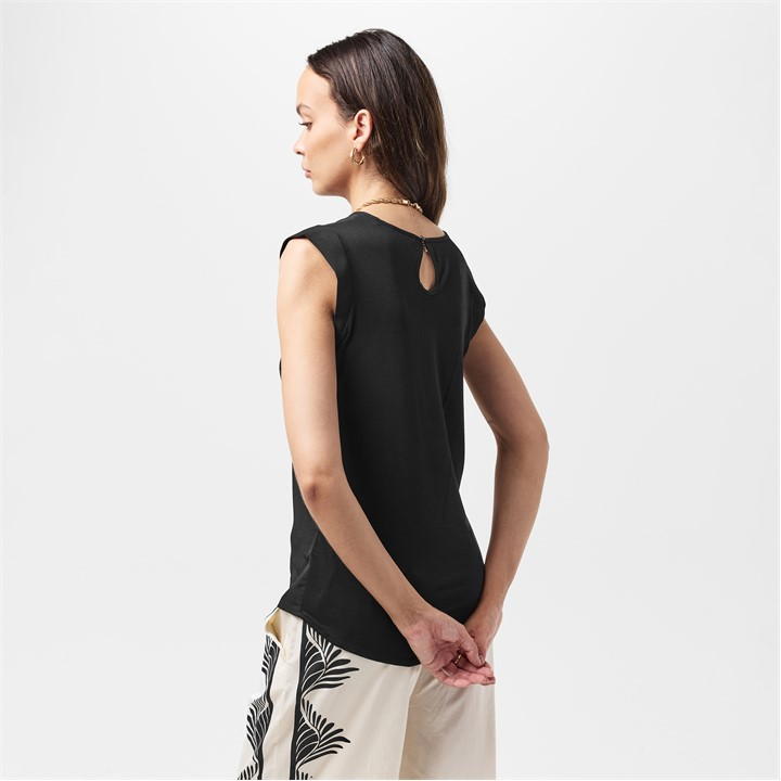Polly Plains Capped Sleeve T-Shirt